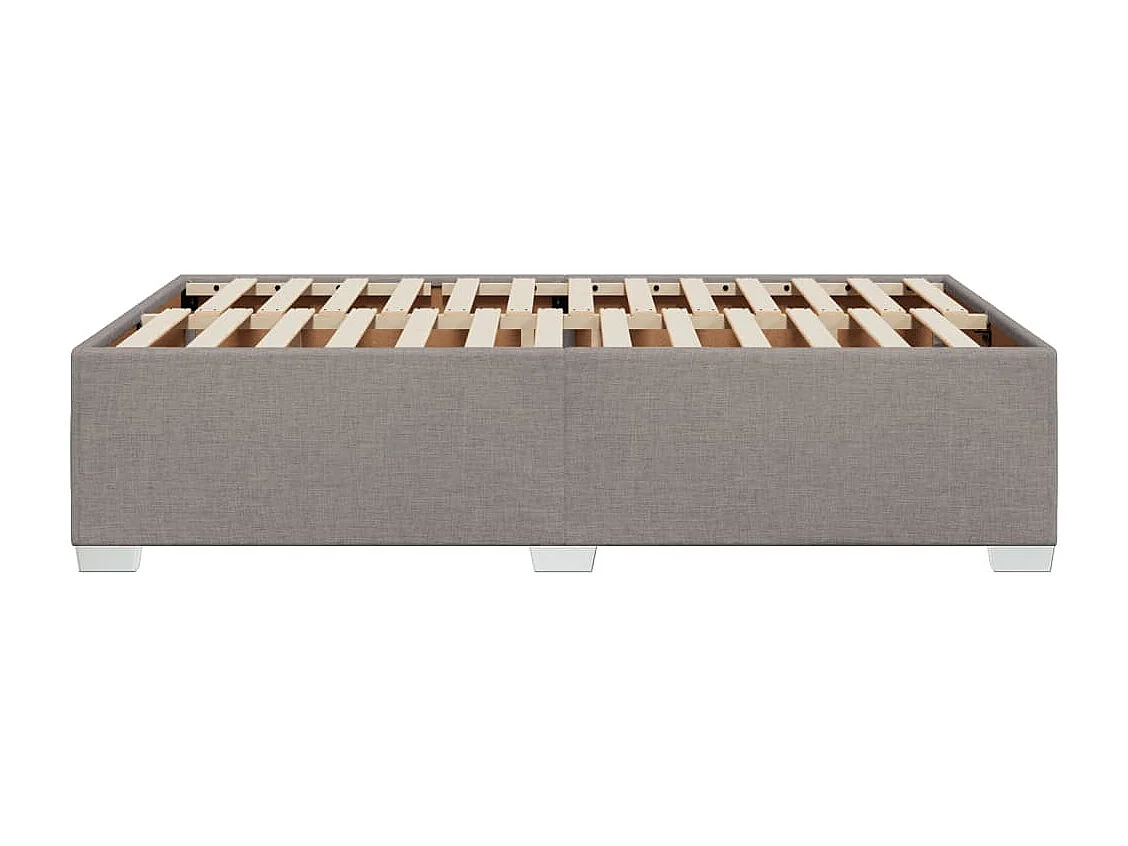 Cadre de lit sans matelas taupe 120x200 cm tissu