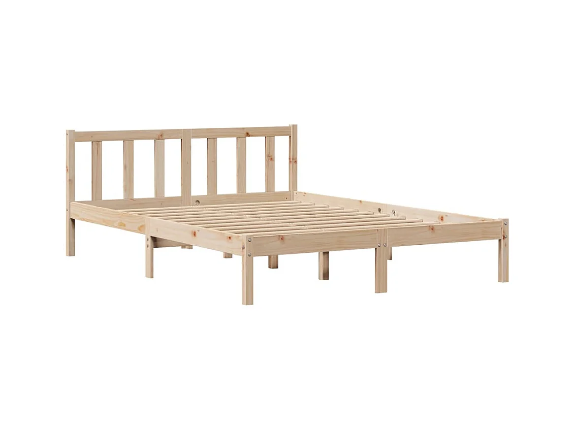 Bedframe zonder matras massief grenenhout 150x200 cm