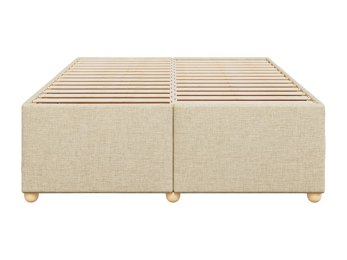 Giroletto senza Materasso Crema 140x190 cm in Tessuto