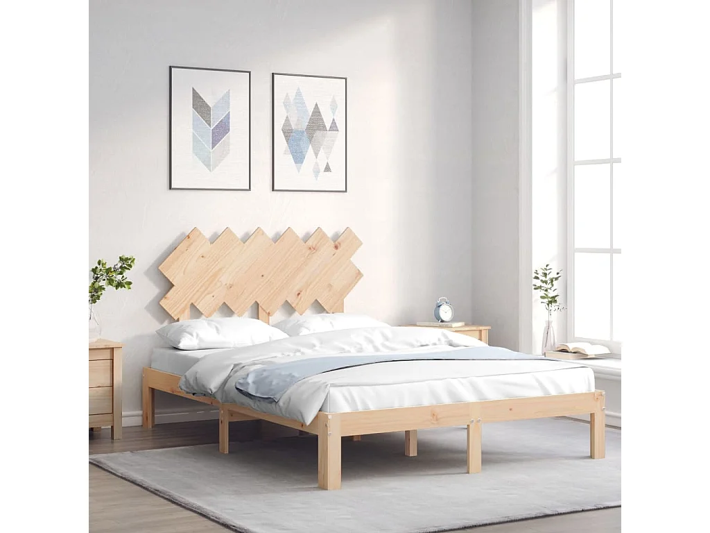 Giroletto con Testiera Small Double in Legno Massello