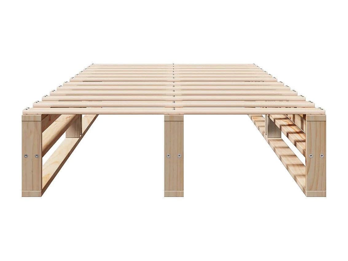 Giroletto senza Materasso 100x200 cm in Legno Massello di Pino