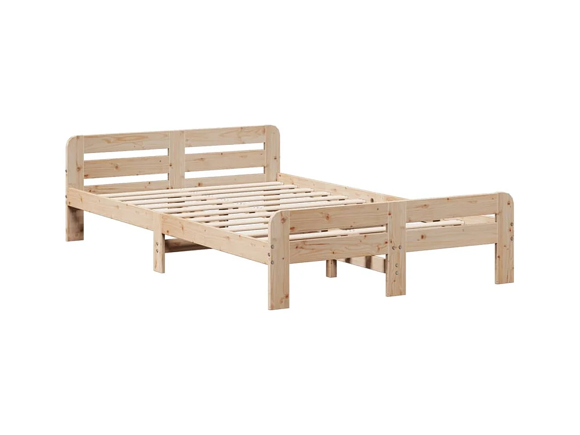 Cadre de lit sans matelas 120x200 cm bois de pin massif
