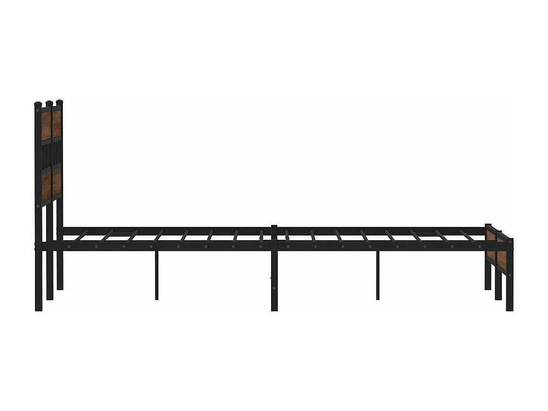 Bettgestell ohne Matratze Braun Eiche 120x200 cm Holzwerkstoff