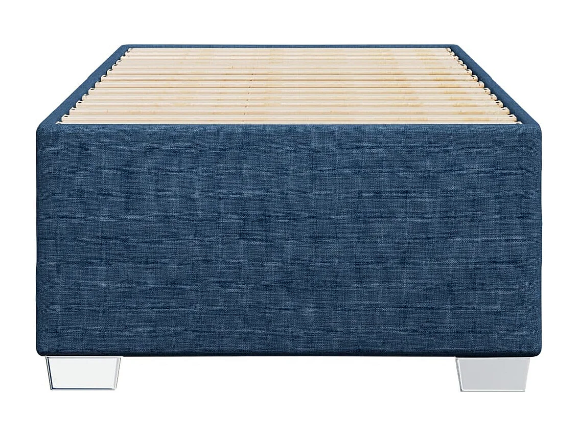 Cadre de lit sans matelas bleu 80x200 cm tissu