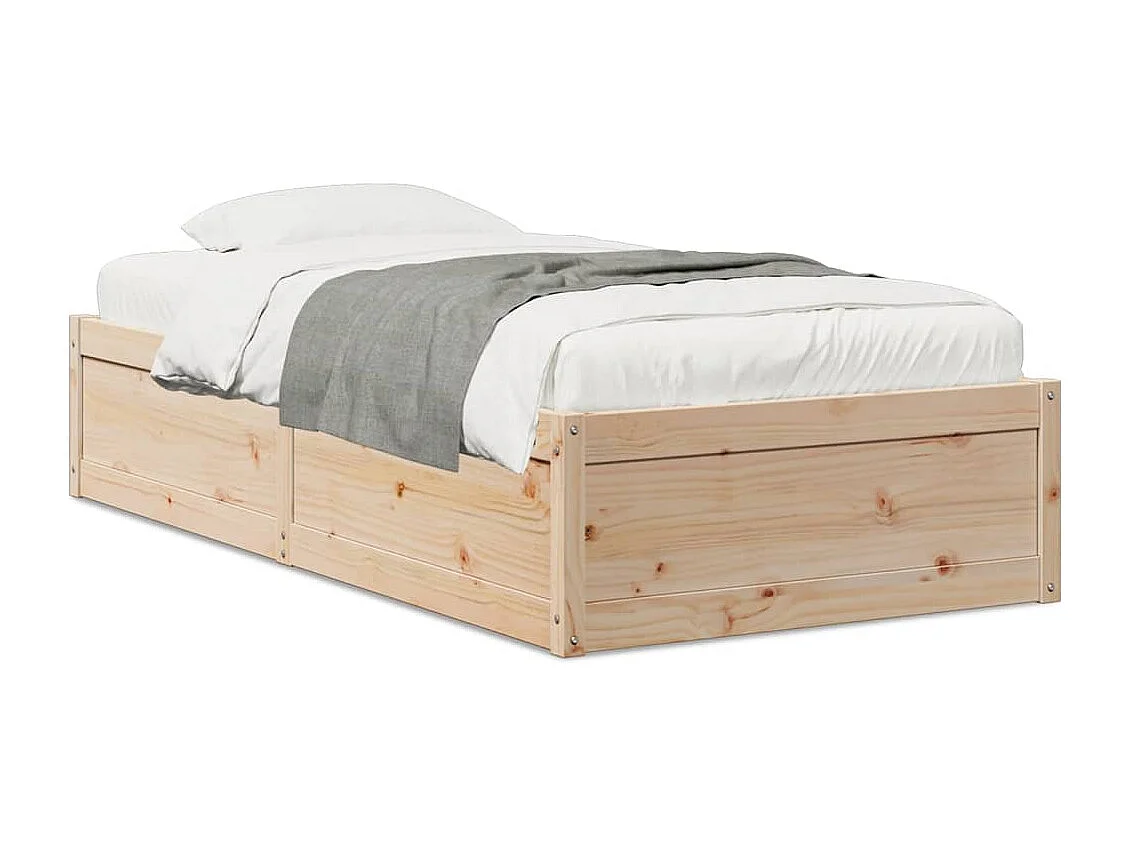 Cadre de lit sans matelas 100x200 cm bois massif de pin