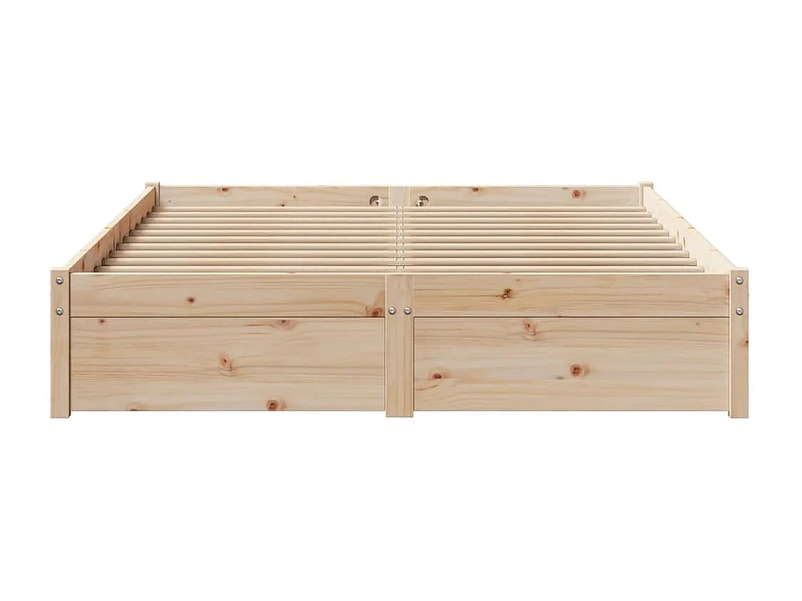 Bedframe zonder matras massief grenenhout 150x200 cm