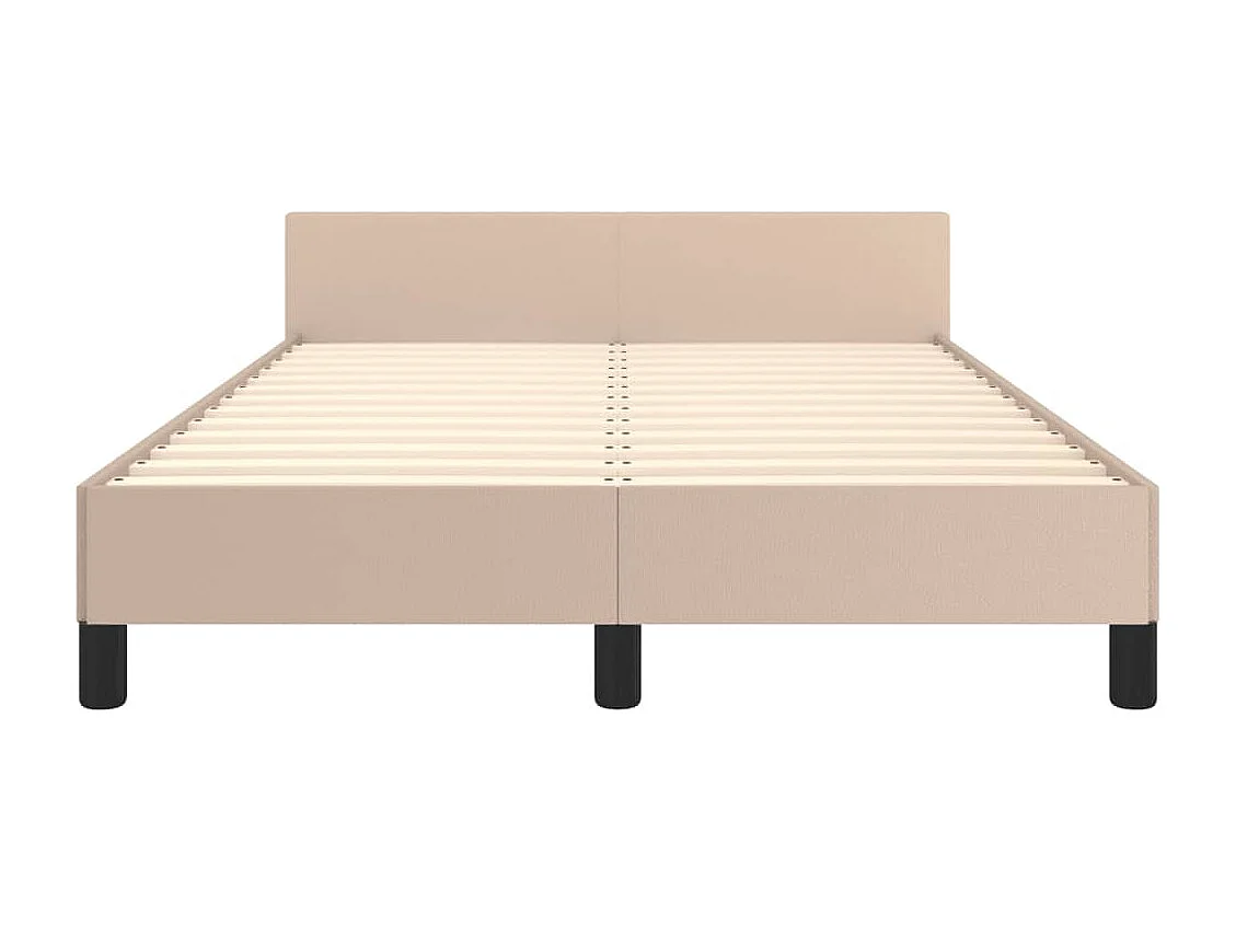 Giroletto con Testiera Cappuccino 120x190 cm in Similpelle