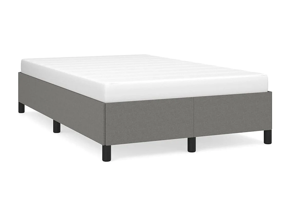 Bettgestell Dunkelgrau 120x190 cm Stoff