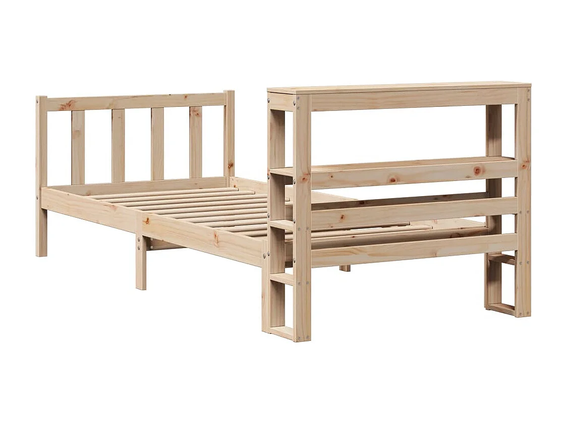 Giroletto senza Materasso 100x200 cm in Legno Massello di Pino