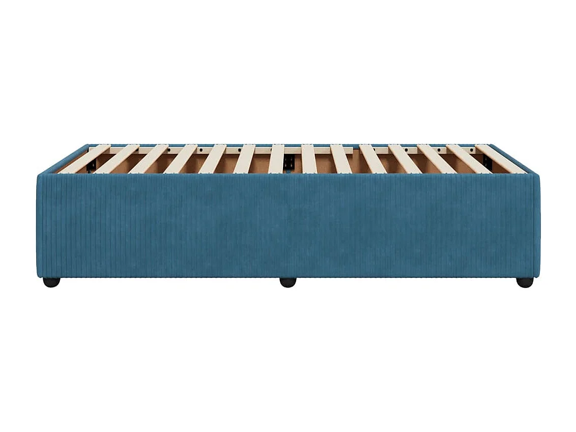 Giroletto Blu 90x190 cm in Velluto