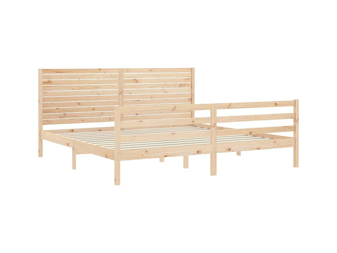 Giroletto con Testiera 200x200 cm in Legno Massello