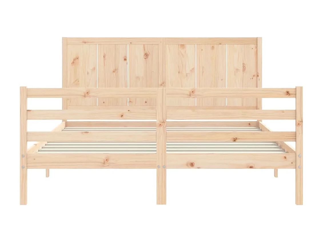 Giroletto con Testiera 160x200 cm in Legno Massello