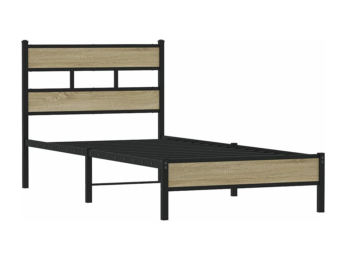 Cadre de lit sans matelas chêne sonoma 90x200 cm
