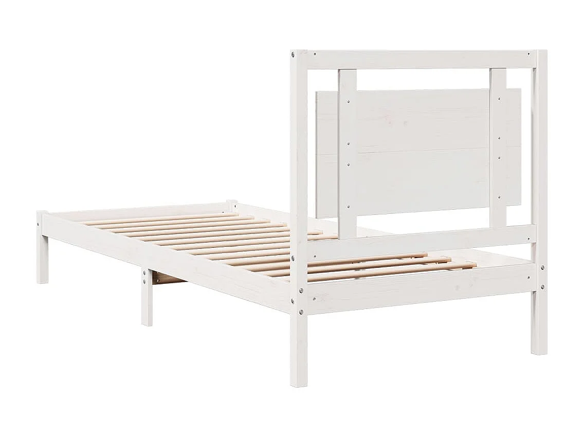 Cadre de lit extra long sans matelas 100x220 cm bois massif