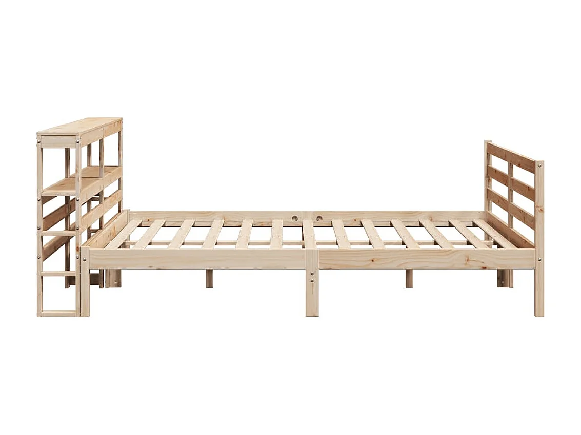 Cadre de lit sans matelas 200x200 cm bois massif de pin