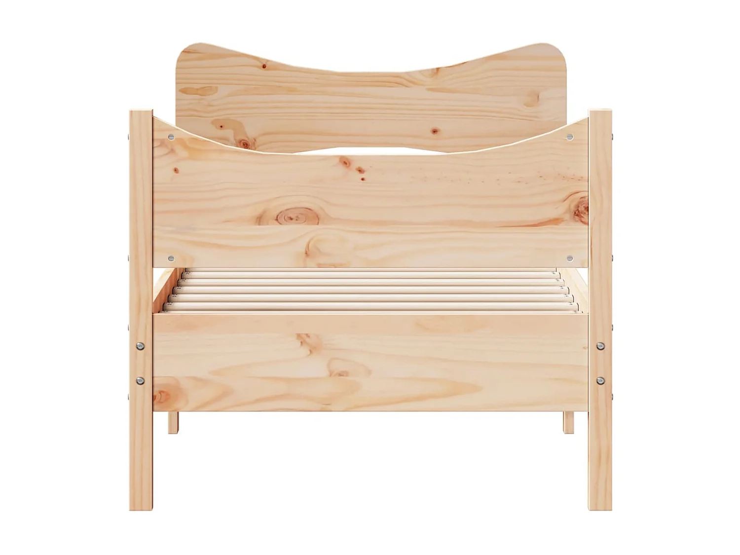 Letto senza Materasso 90x190 cm in Legno Massello di Pino