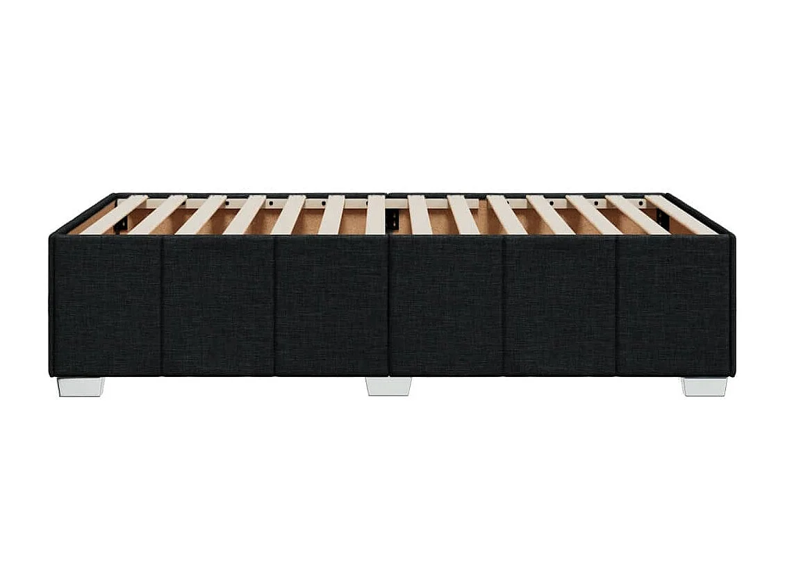 Bettgestell Schwarz 90x190 cm Stoff