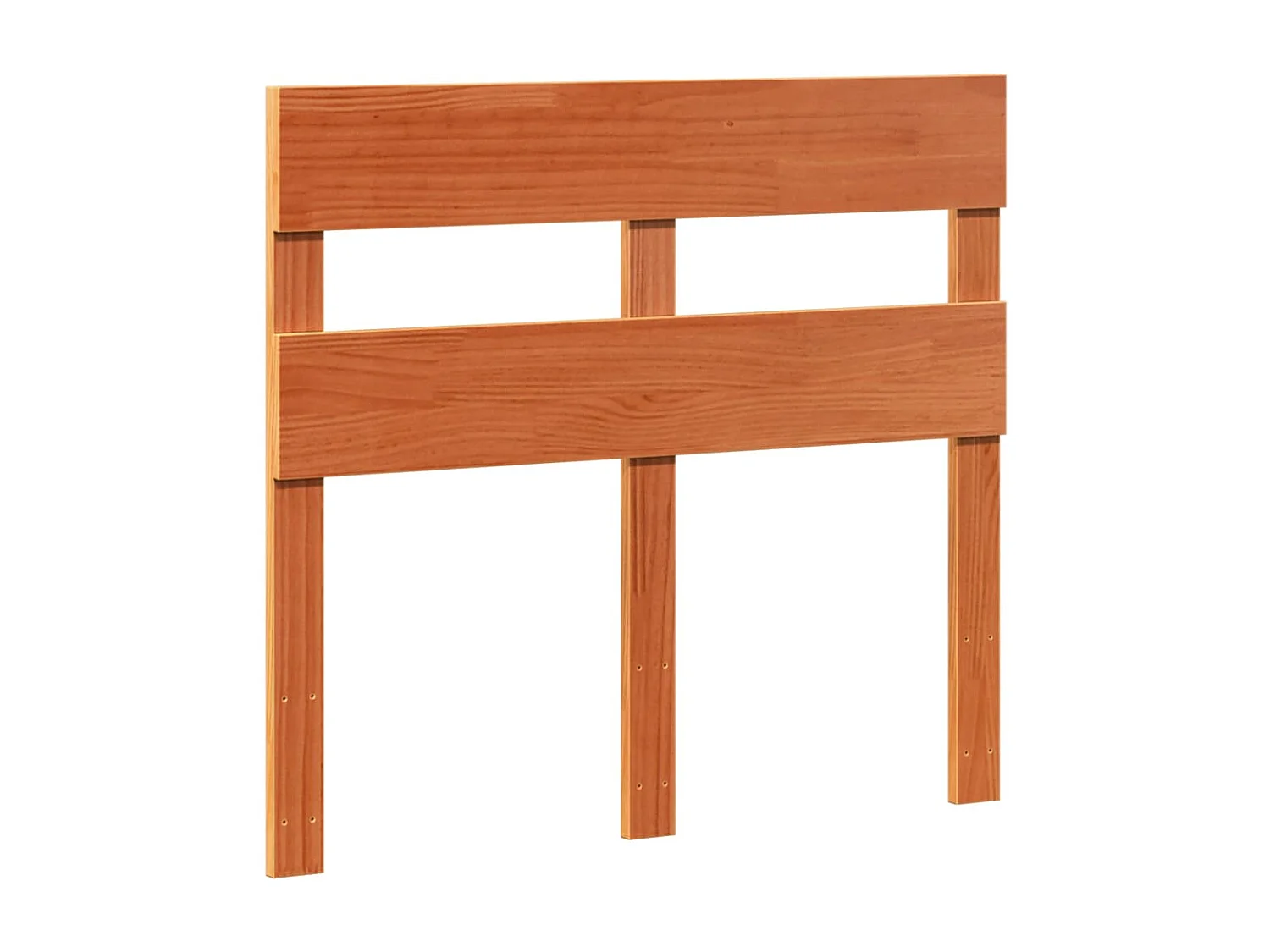 Cadre de lit sans matelas cire marron 75x190 cm bois pin massif