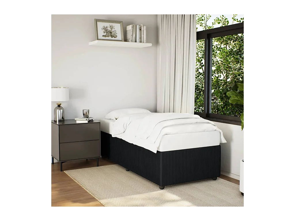Giroletto Nero 80x200 cm in Velluto
