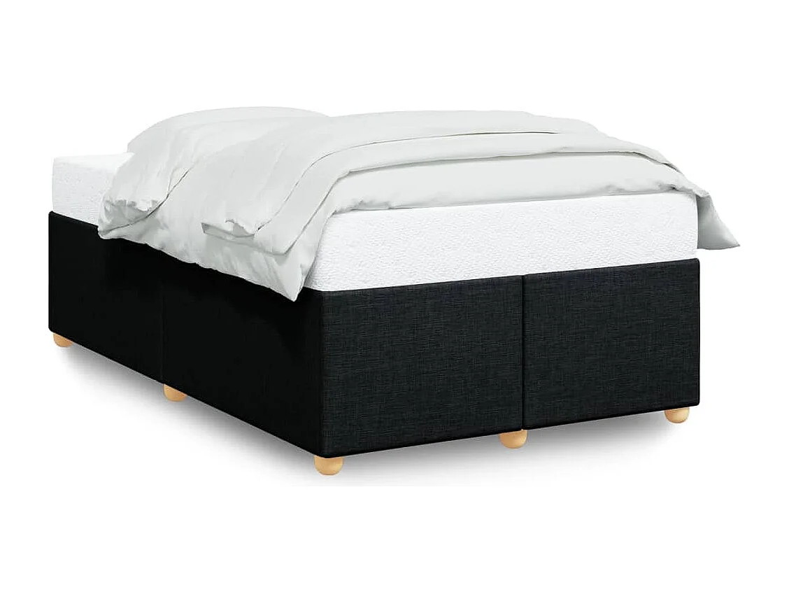 Bettgestell Schwarz 120x190 cm Stoff