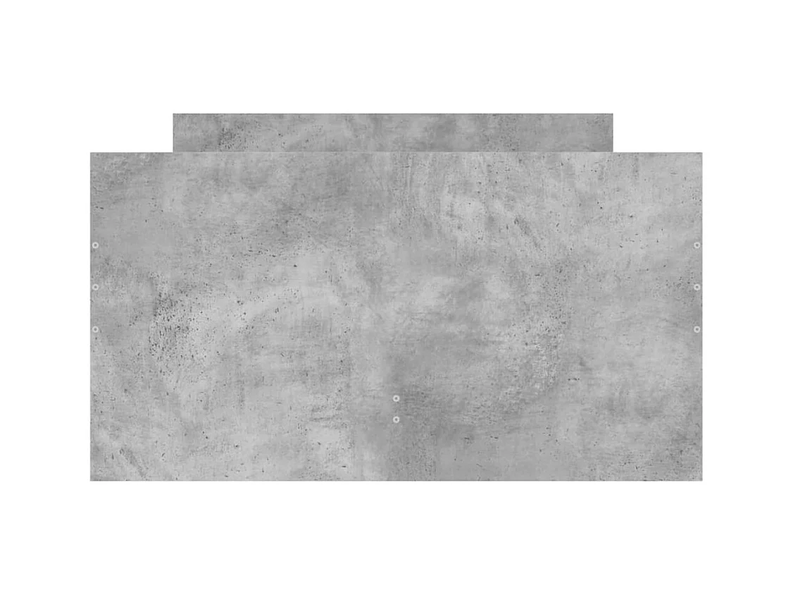 Giroletto con Cassetti Grigio Cemento 90x200 cm
