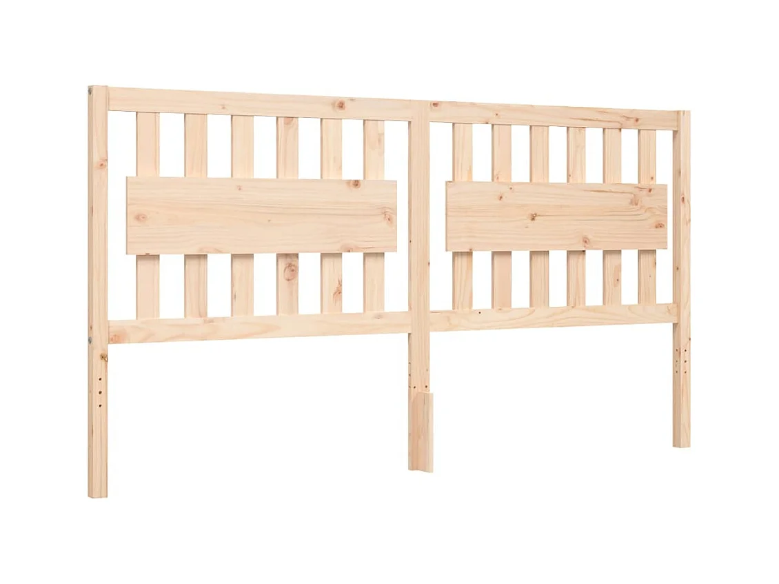 Giroletto con Testiera Super King Size in Legno Massello