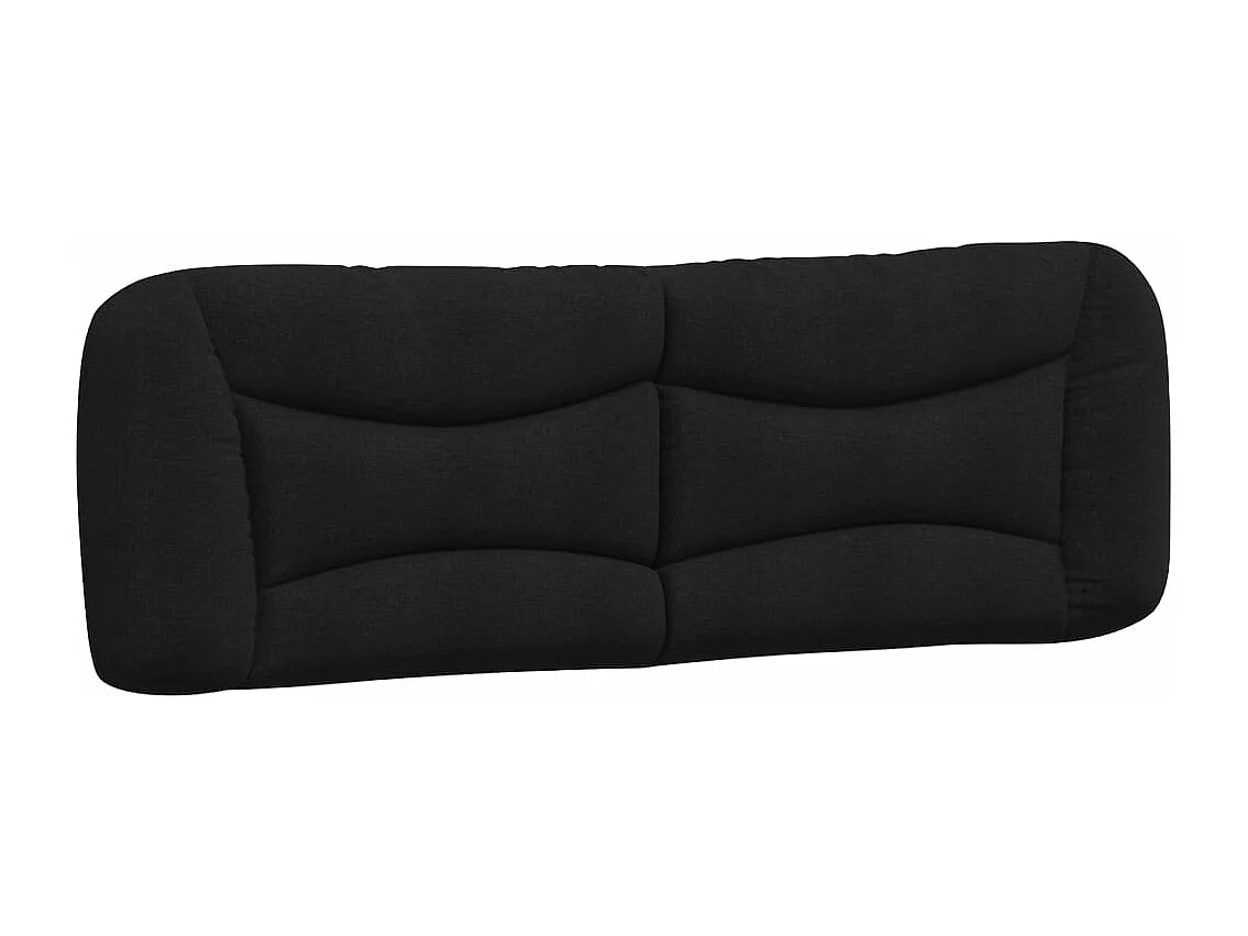 Cadre de lit sans matelas noir 160x200 cm tissu