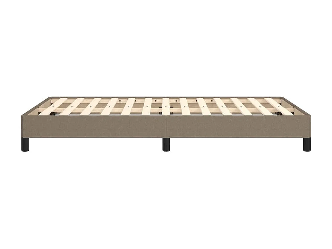 Cadre de lit sans matelas taupe 120x190 cm tissu