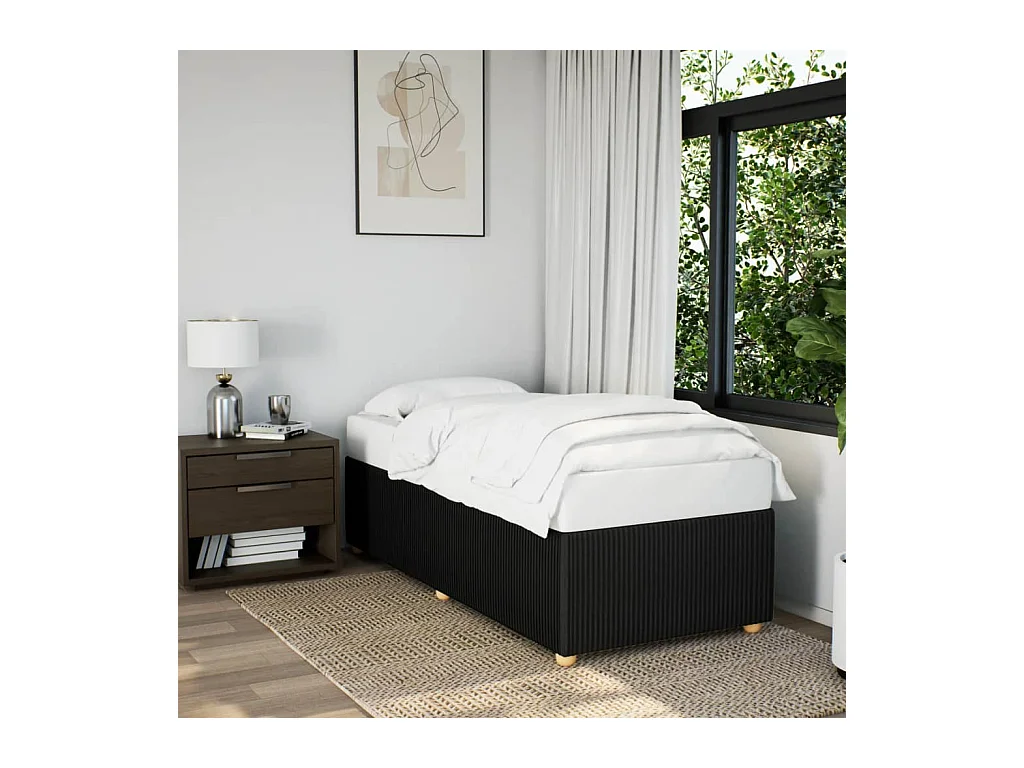 Giroletto Nero 80x200 cm in Tessuto