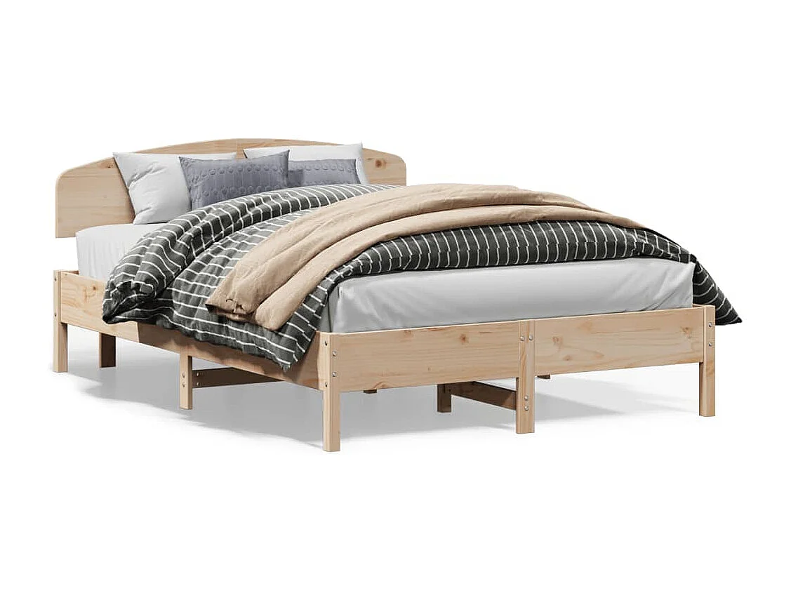 Giroletto senza Materasso 150x200 cm in Legno Massello di Pino