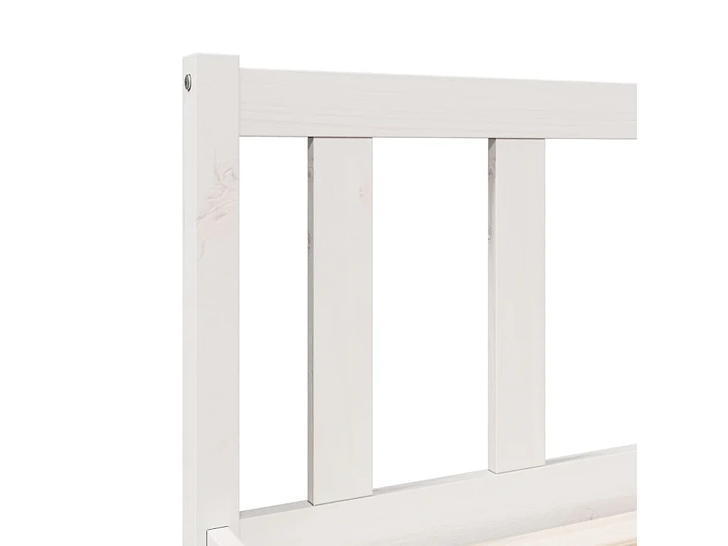 Cadre de lit extra long sans matelas 100x220 cm bois massif pin