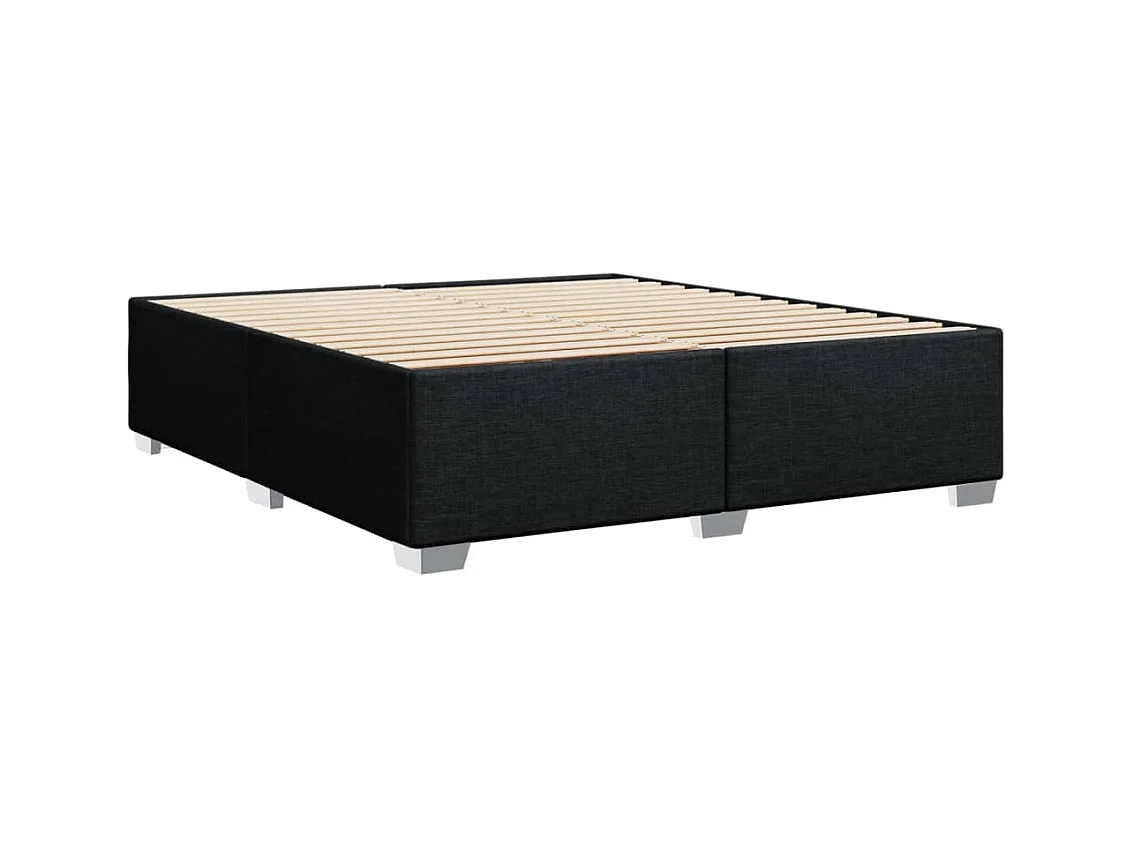 Bedframe zonder matras stof zwart 180x200 cm