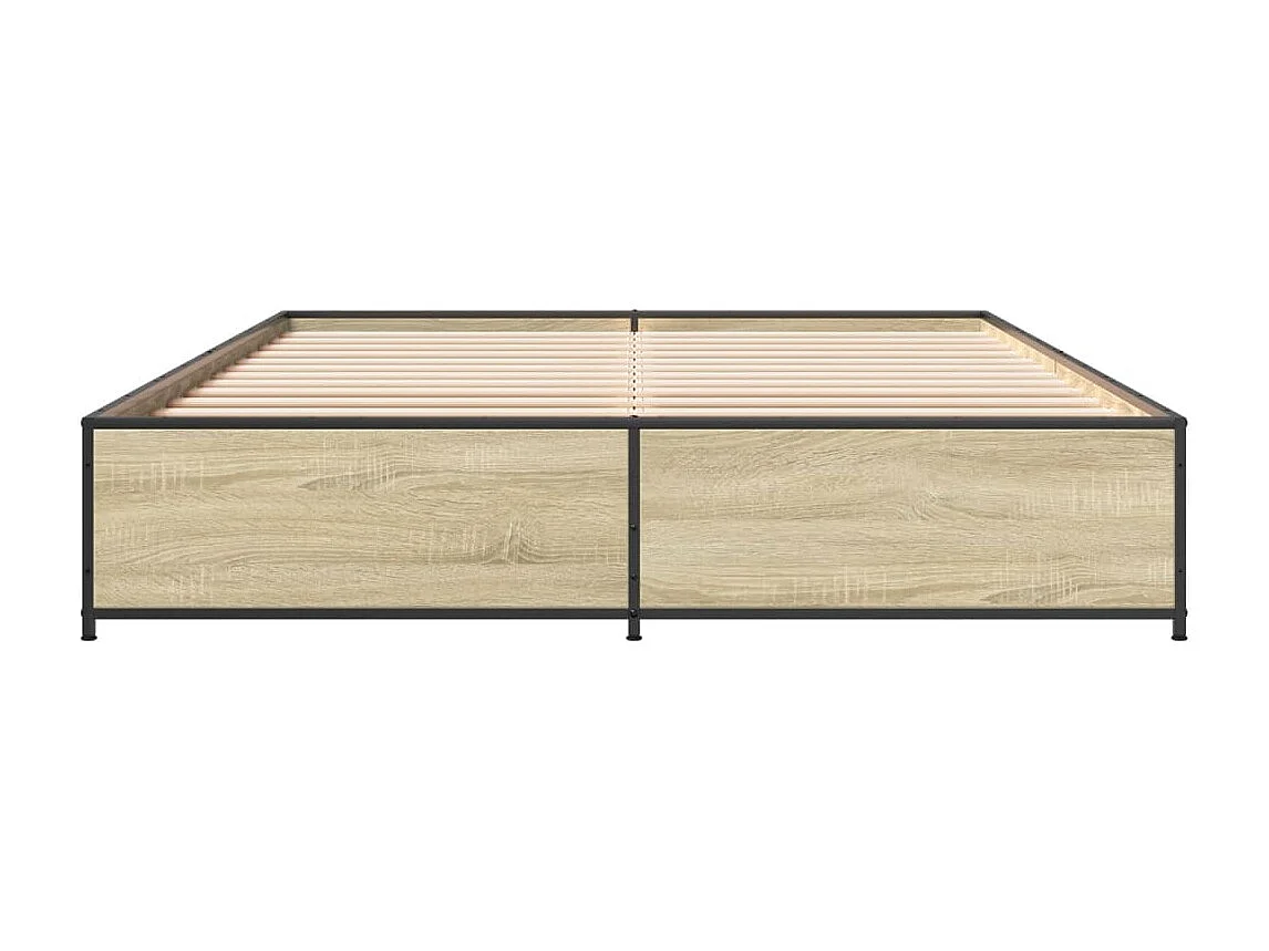 Cadre de lit sans matelas chêne sonoma 120x200 cm