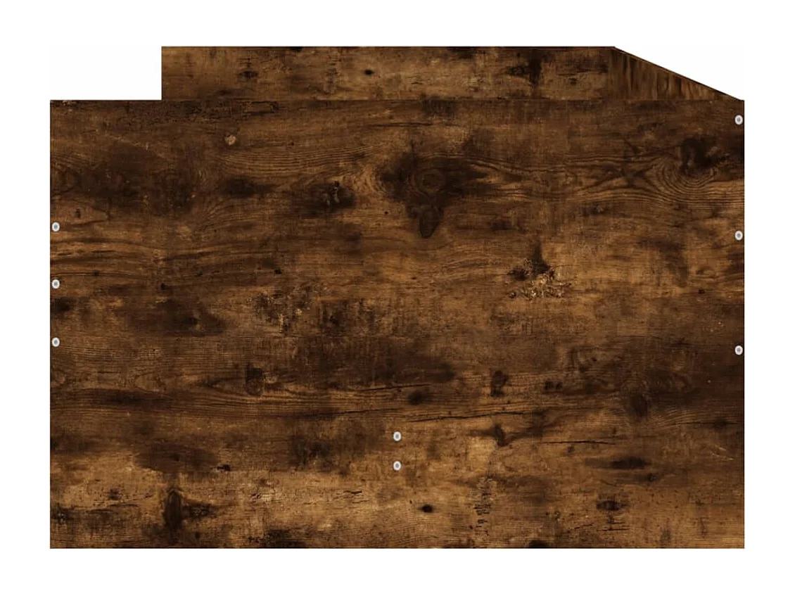 Estructura de cama con cajones roble ahumado 100x200 cm