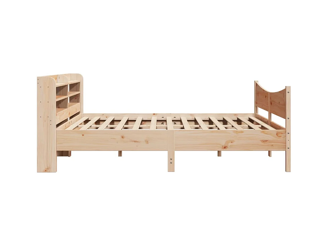 Cadre de lit avec tête de lit 180x200 cm bois de pin massif