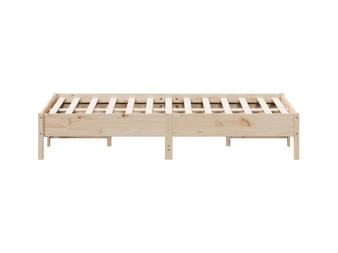 Cadre de lit sans matelas 120x200 cm bois de pin massif