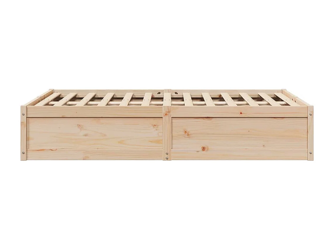 Cadre de lit sans matelas 120x190 cm bois de pin massif