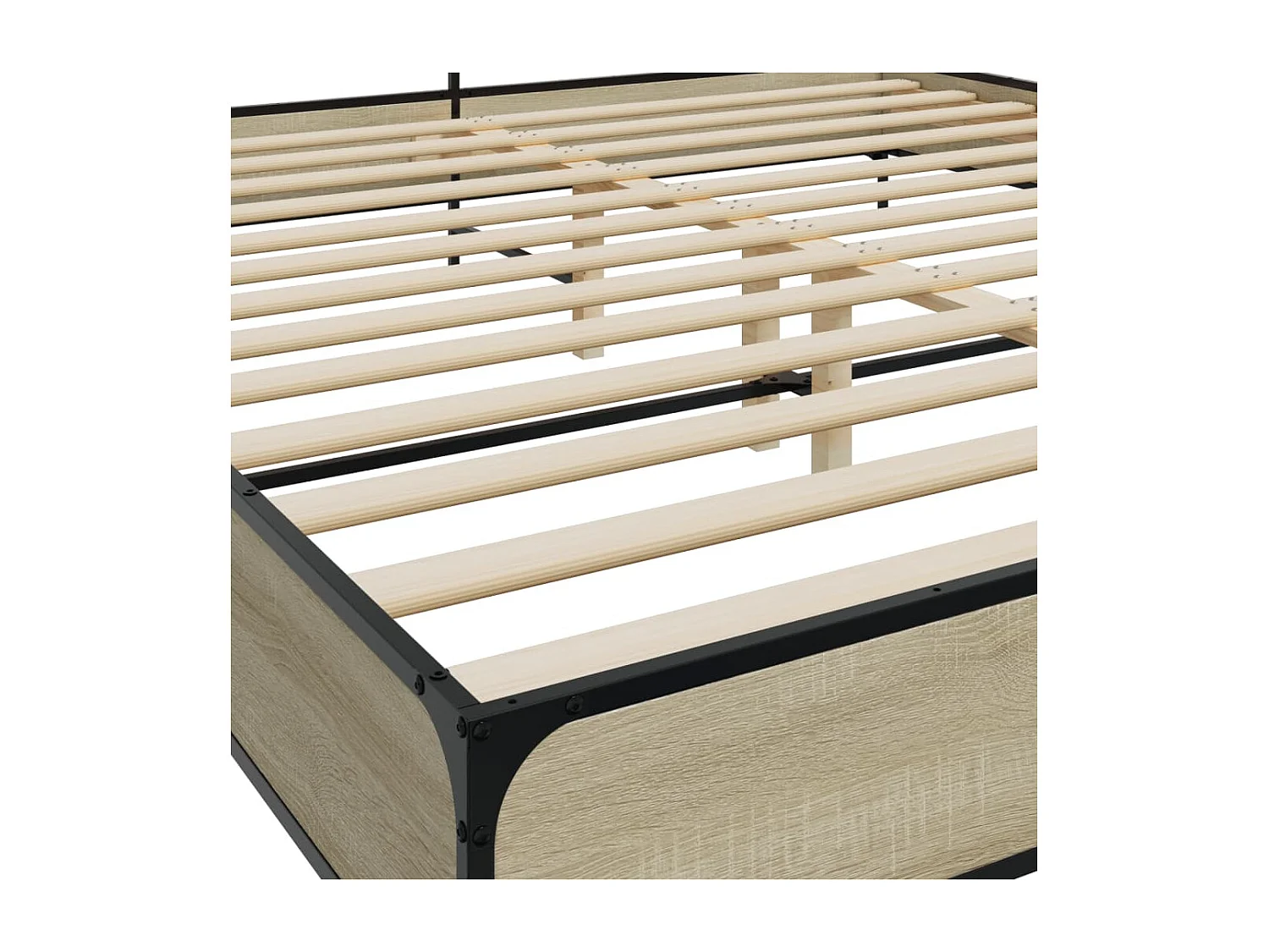 Cadre de lit sans matelas chêne sonoma 180x200 cm
