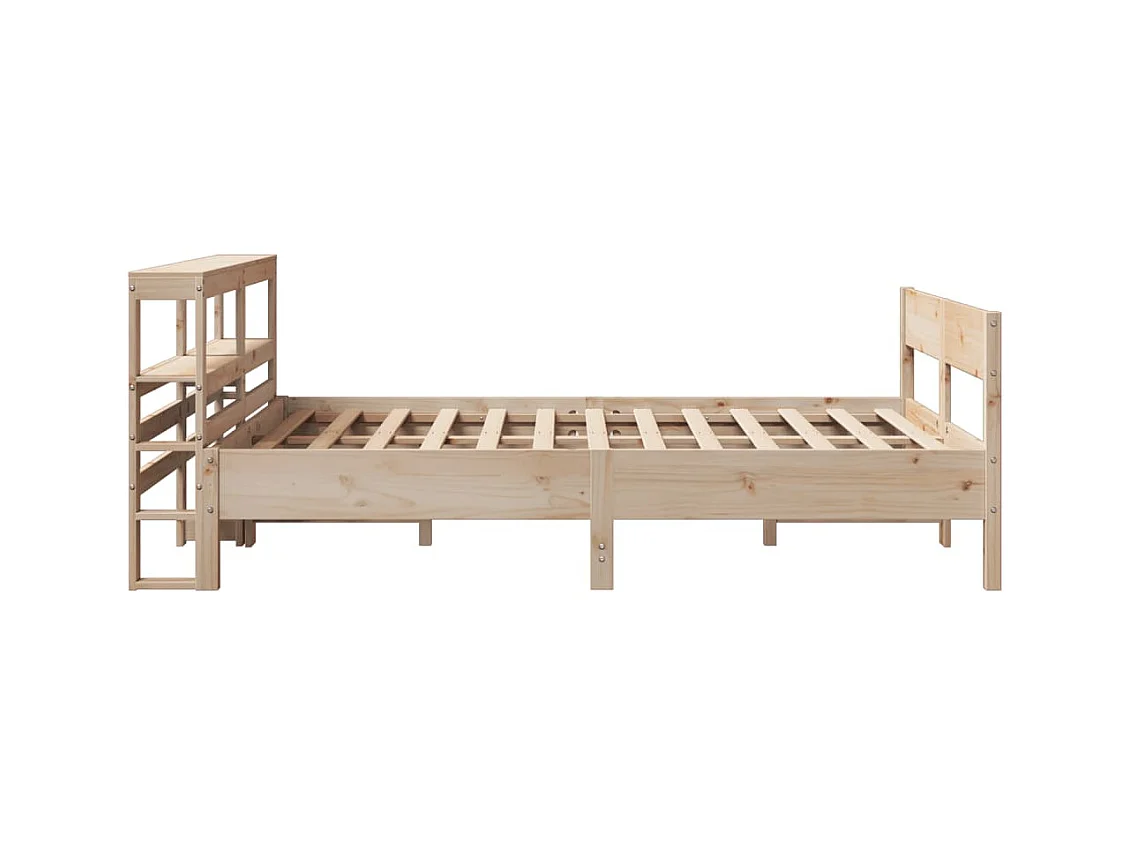 Cadre de lit sans matelas 150x200 cm bois de pin massif