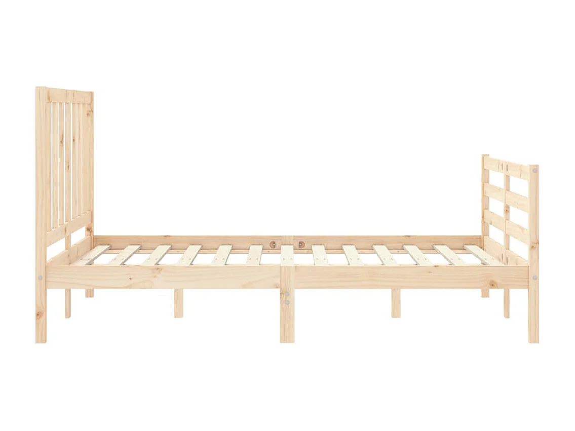 Massivholzbett ohne Matratze 140x190 cm Kiefernholz