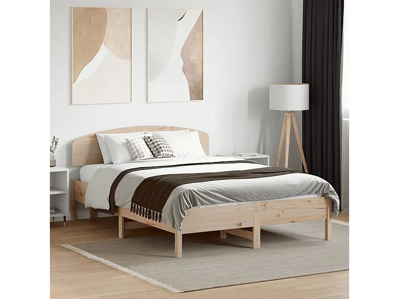 Cadre de lit sans matelas 120x190 cm bois de pin massif