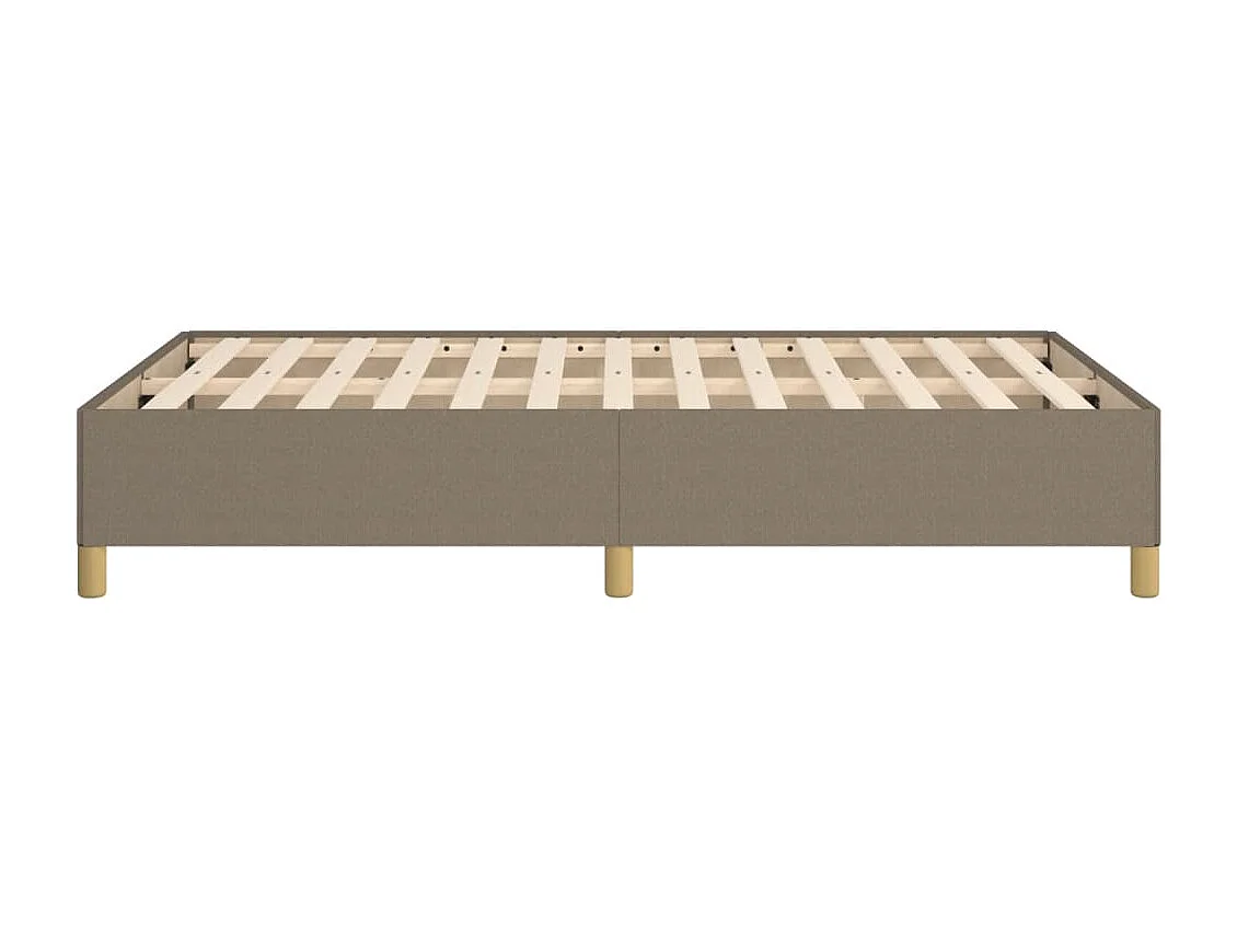 Cadre de lit sans matelas taupe 120x190 cm tissu