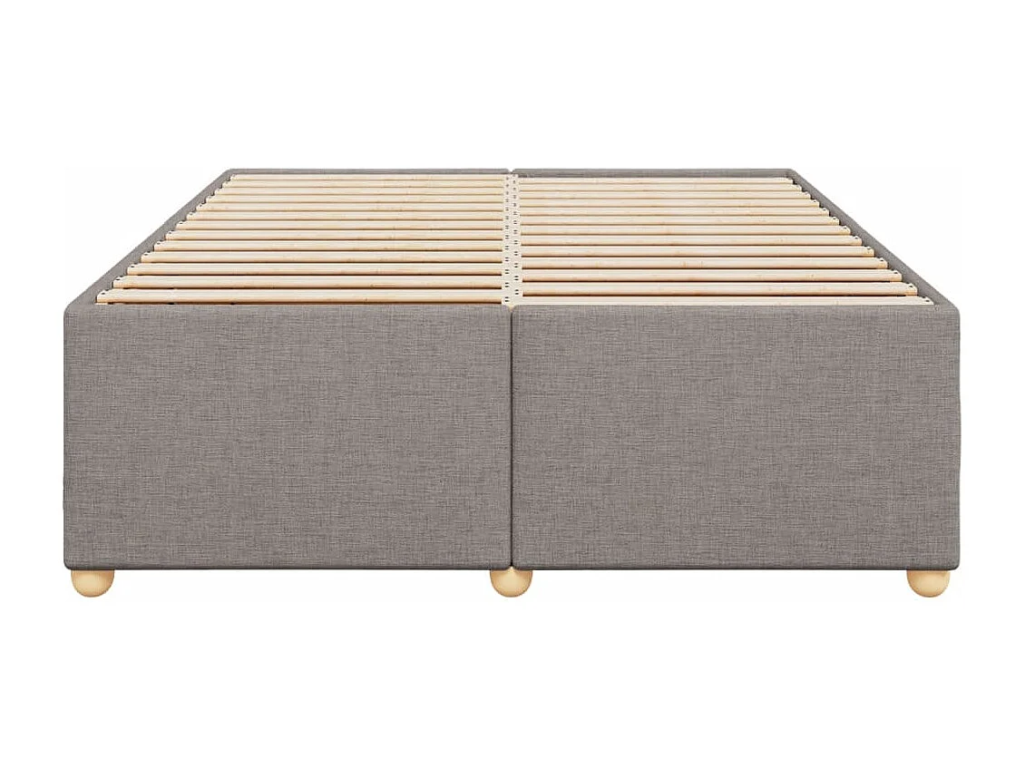 Bettgestell ohne Matratze Taupe 160x200 cm Stoff