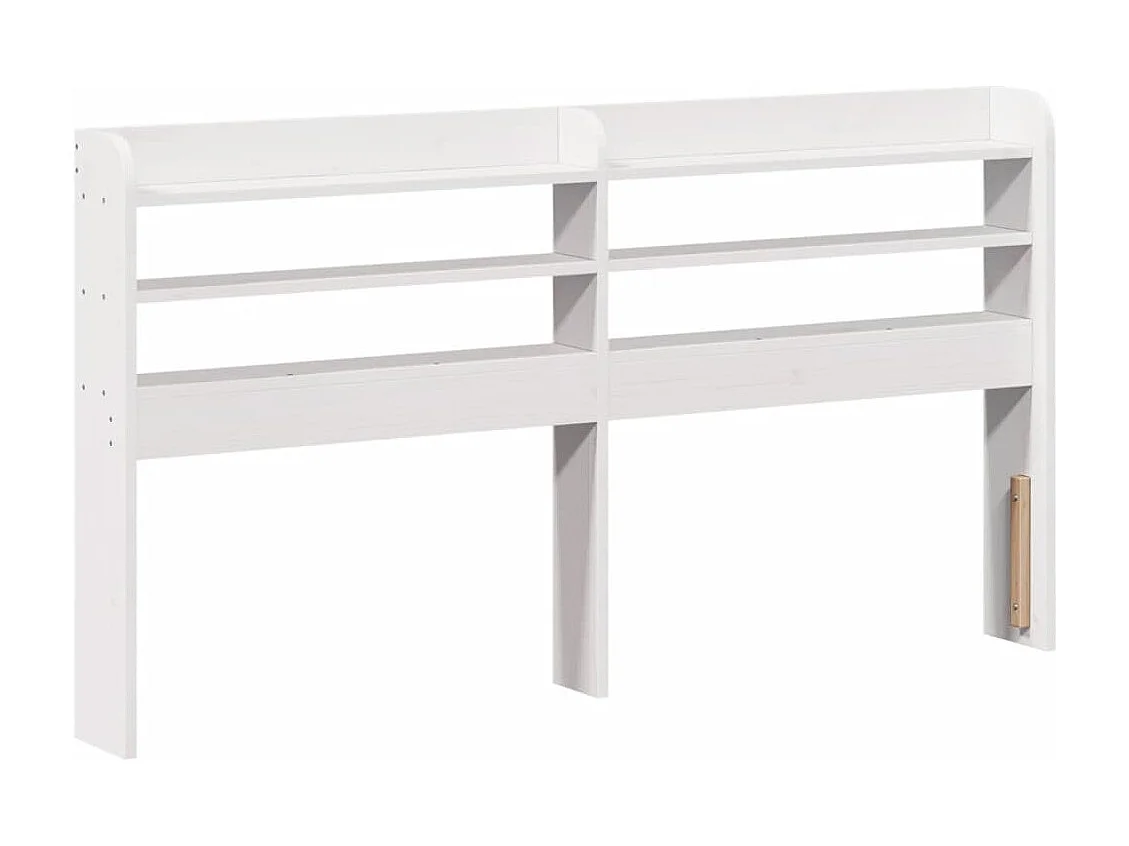 Cadre de lit avec tête de lit sans matelas blanc 150x200 cm