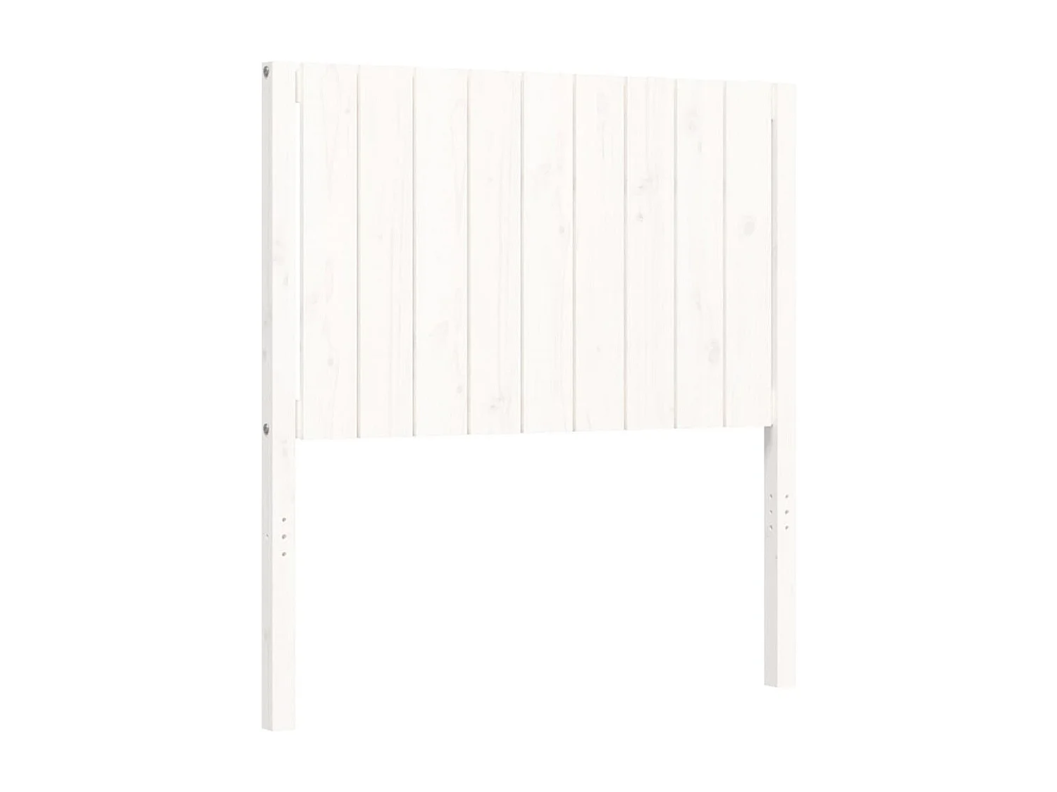 Cadre de lit sans matelas blanc 120x190 cm bois massif