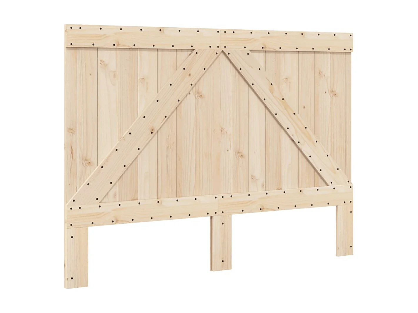 Giroletto con Testiera 140x200 cm in Legno Massello di Pino