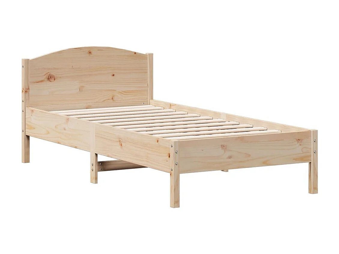 Letto senza Materasso 75x190 cm in Legno Massello Pino