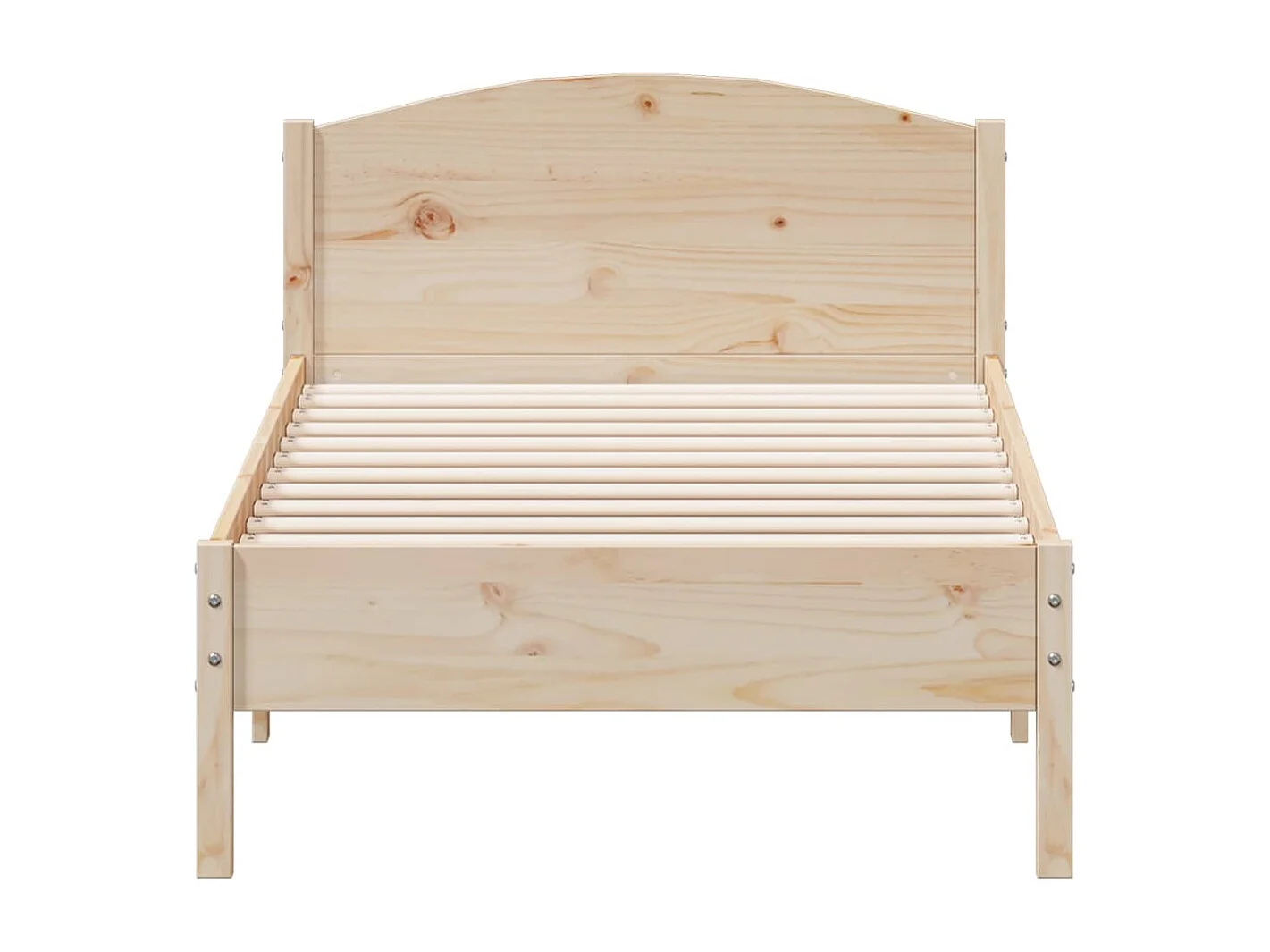 Cadre de lit sans matelas 75x190 cm bois de pin massif