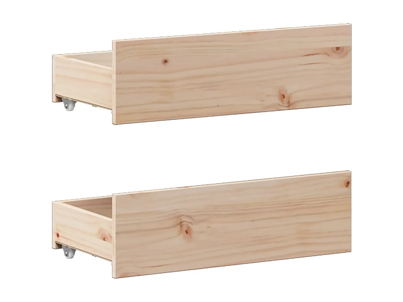 Giroletto senza Materasso con Testiera 200x200 cm Massello Pino