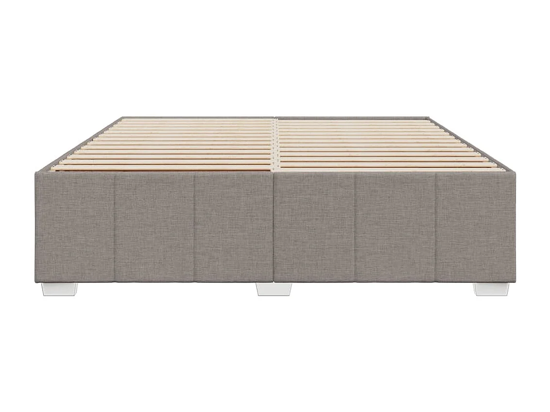 Cadre de lit sans matelas taupe 180x200 cm tissu